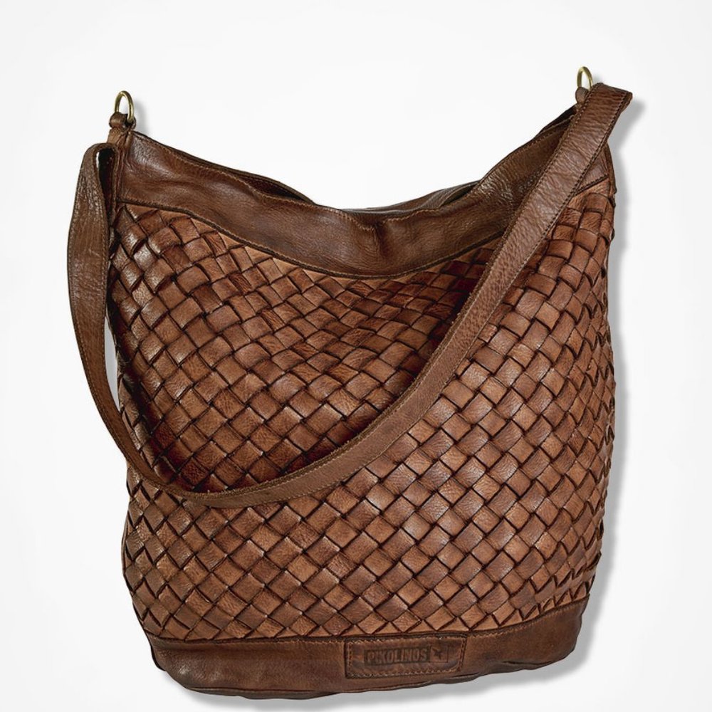 Pikolino's Leather Braided Tote Bag